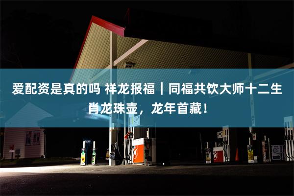 爱配资是真的吗 祥龙报福｜同福共饮大师十二生肖龙珠壶，龙年首藏！