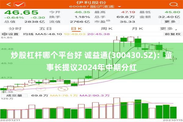 炒股杠杆哪个平台好 诚益通(300430.SZ)：董事长提议2024年中期分红