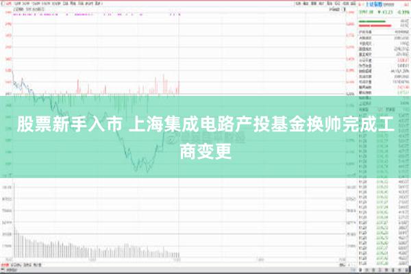 股票新手入市 上海集成电路产投基金换帅完成工商变更