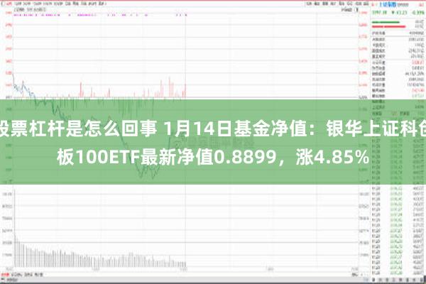 股票杠杆是怎么回事 1月14日基金净值：银华上证科创板100ETF最新净值0.8899，涨4.85%